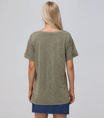 Rolled Cuff Graphic Tee - Pre-Loved