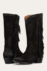 Sacha Tall Fringe Boot - Frye Found