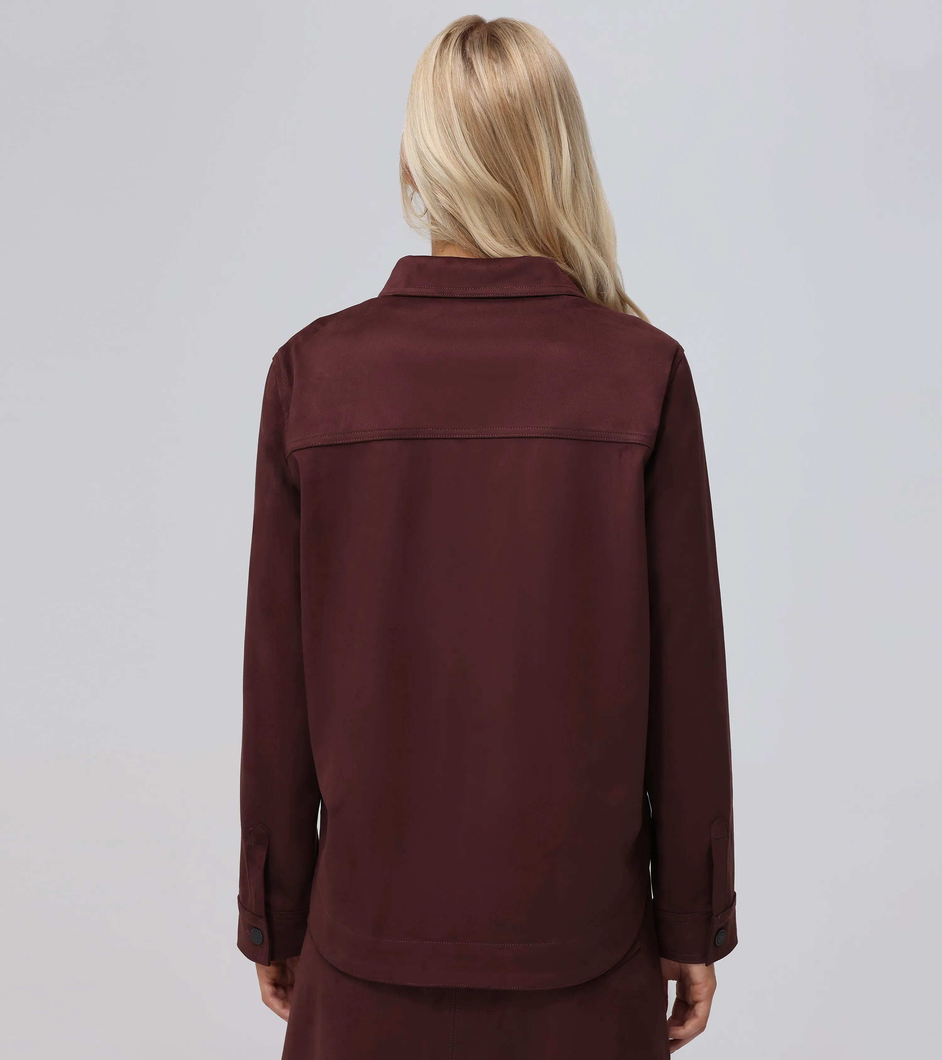 Oversized Faux Suede Shacket - Pre-Loved