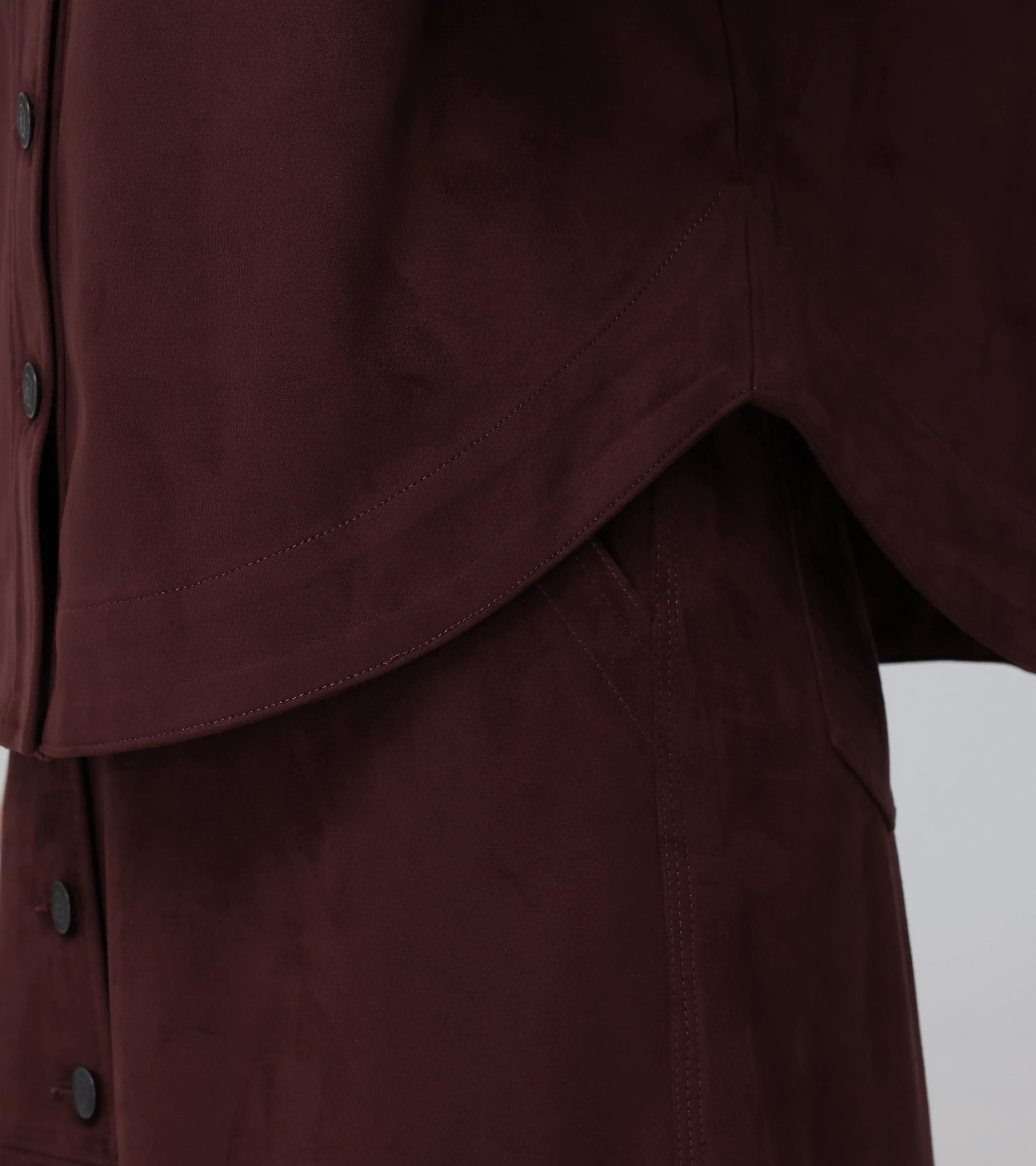 Oversized Faux Suede Shacket - Pre-Loved