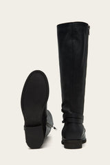 Melissa Belted Tall Wide Calf Boots (Pre-Loved)