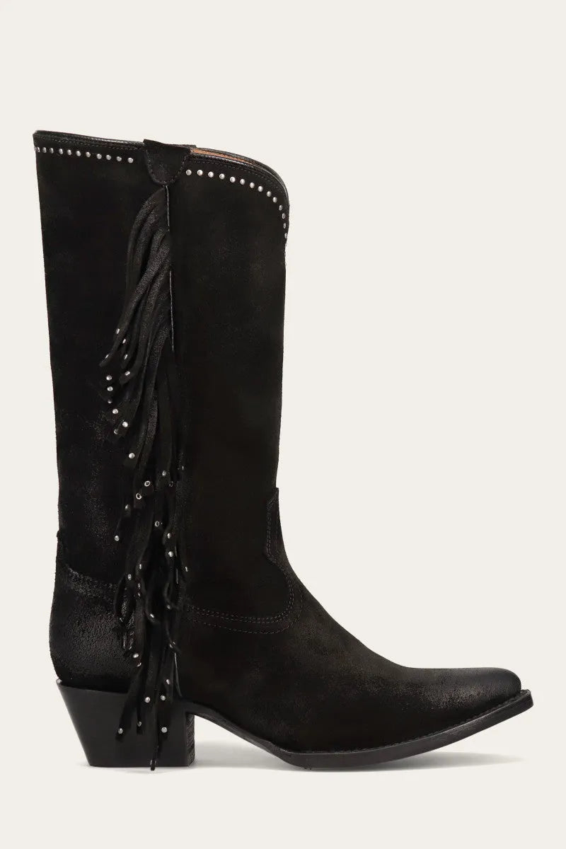 Sacha Tall Fringe Boot - Frye Found