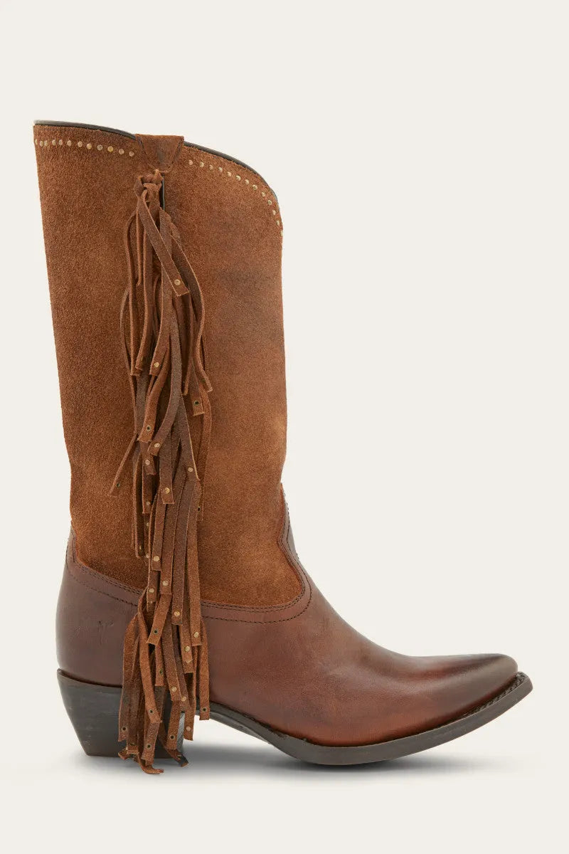 Sacha Tall Fringe Boot - Frye Found