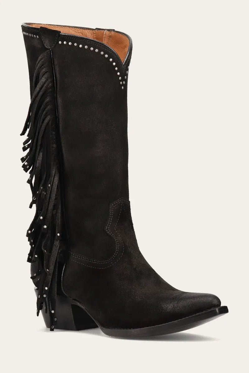 Sacha Tall Fringe Boot - Frye Found