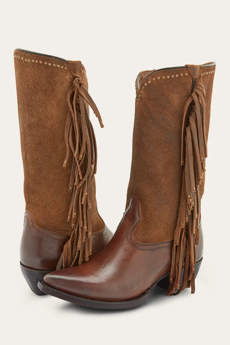 Sacha Tall Fringe Boot - Frye Found